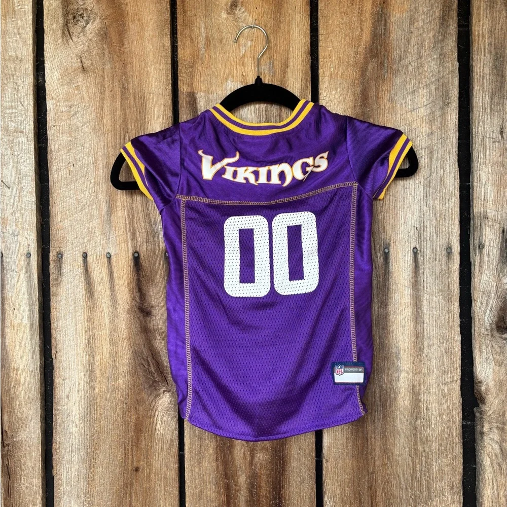 NFL Minnesota Vikings Pet‎ Jersey Size Large Purple Dogs Pets First #00